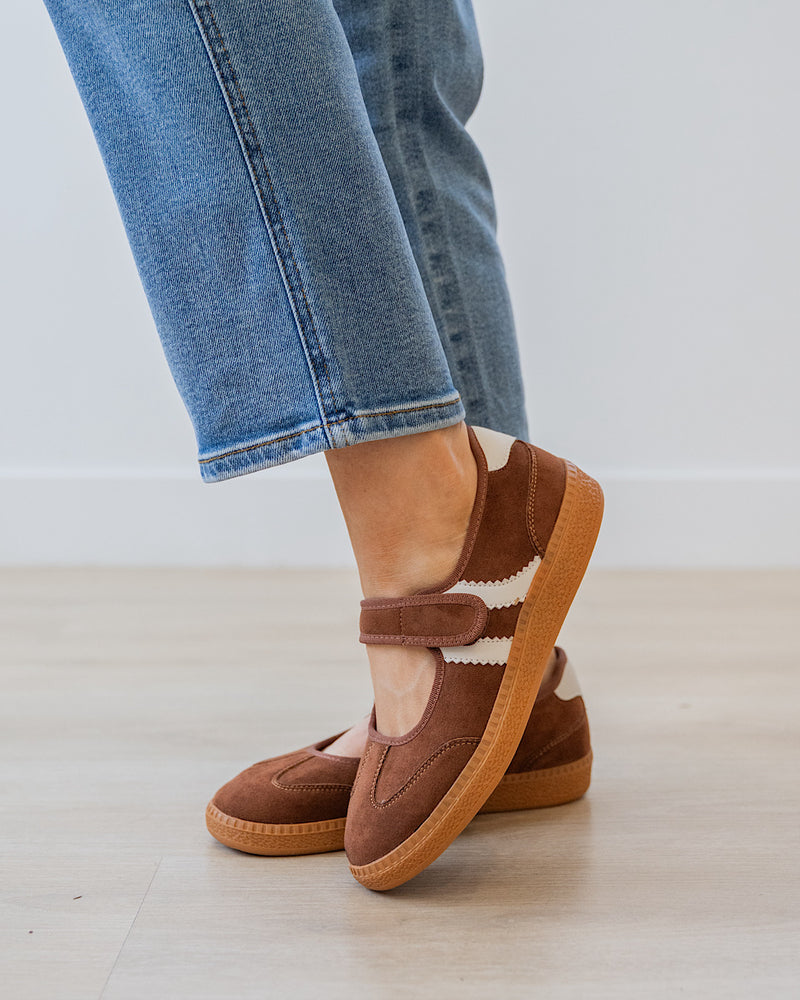 NEW! Corkys Calm Down Mary Jane Sneakers - Chestnut Corkys Footwear