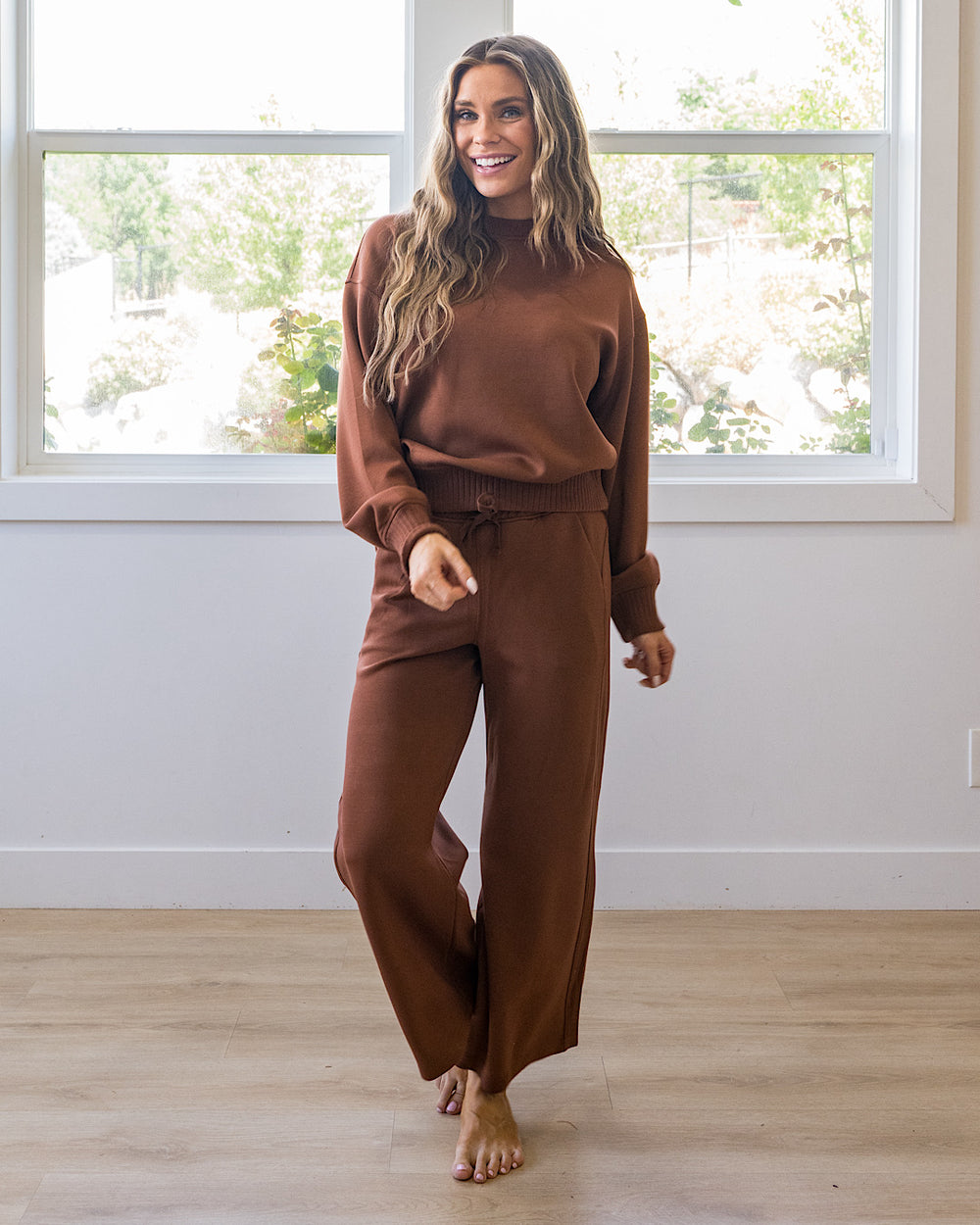 NEW! MacKenzie Scuba Fabric Top - Chestnut Rae Mode