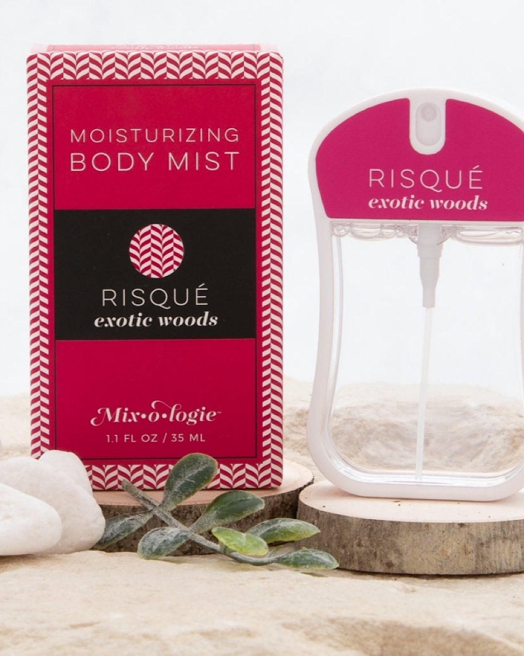 Moisturizing Body Mist Perfume - 12 Scents Mix-o-logie One Size Risque - Exotic Woods