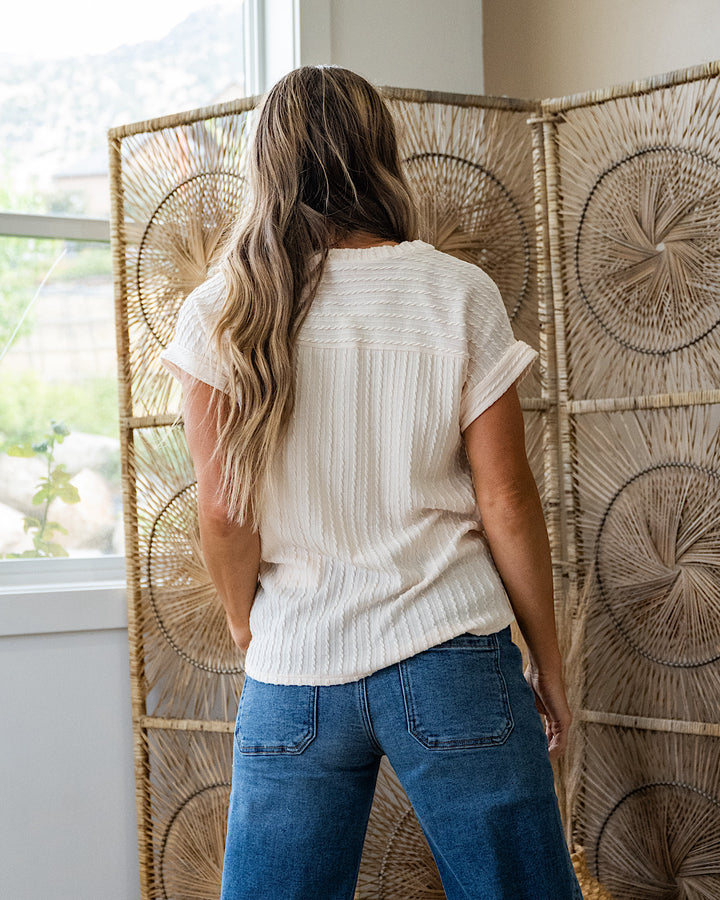 NEW! Gisell Cable Knit Top - Natural Sew In Love