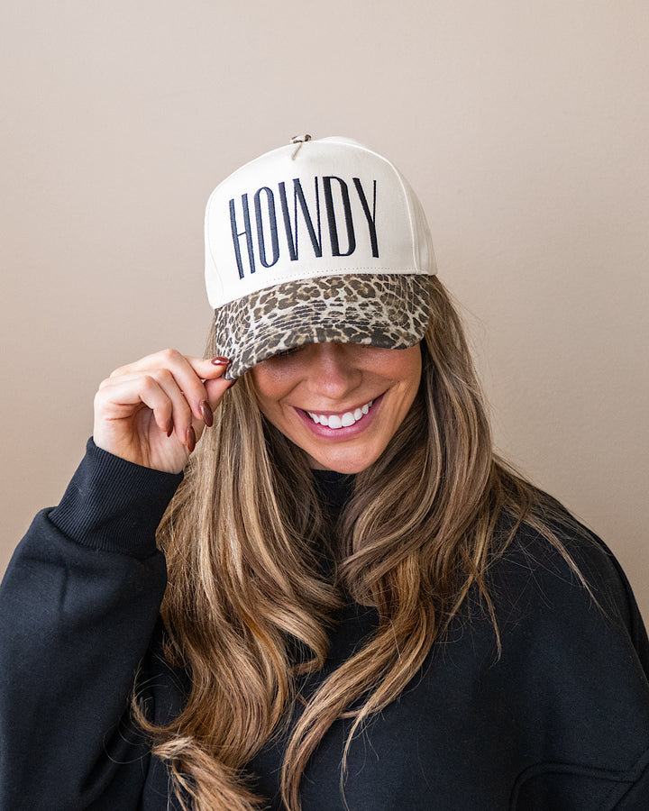 NEW! Howdy Leopard Trucker Hat Panache Apparel Co