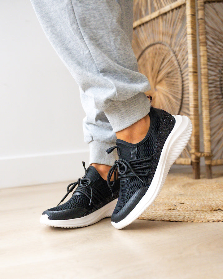 Corkys Soft Serve Sneakers - Black  Corkys Footwear   