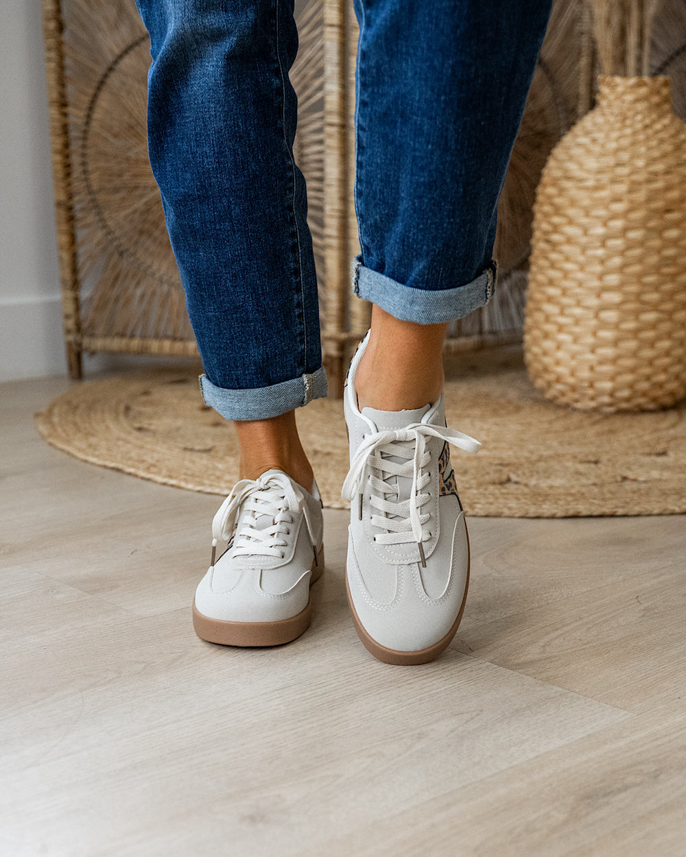 NEW! Very G Retro Leopard Sneakers - Cream Leopard Very G