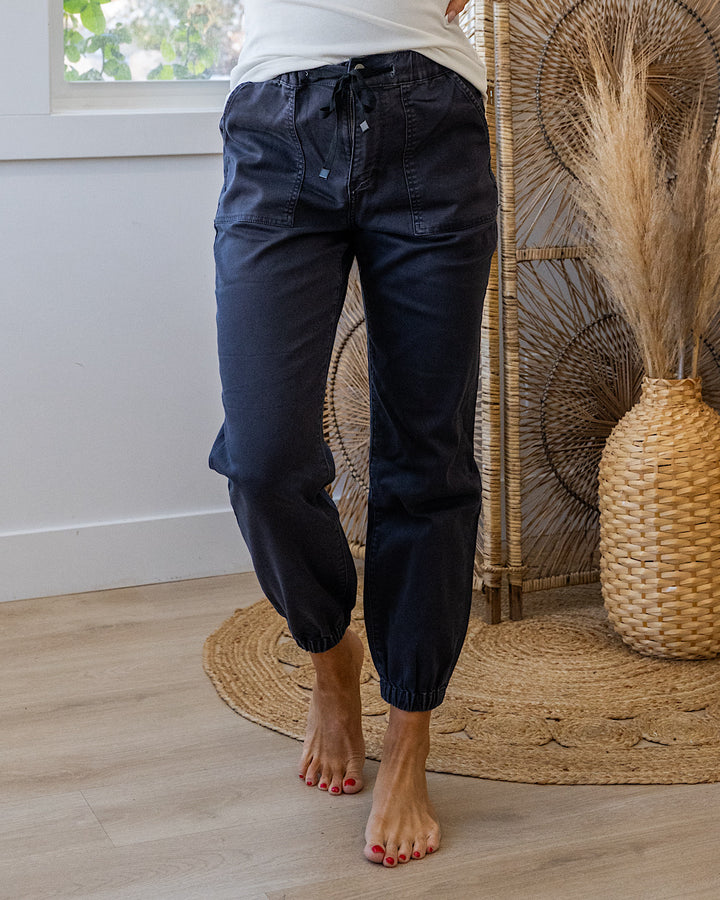 Mica Notice Me Jogger Jeans - Color Options Available! Mica Denim Charcoal