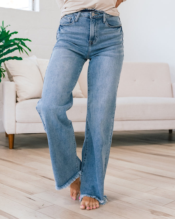 Risen Oakley Wide Leg Jeans  Risen   