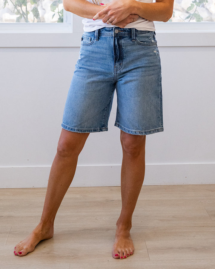 NEW! KanCan No Drama Low Slung Baggy Jean Shorts KanCan