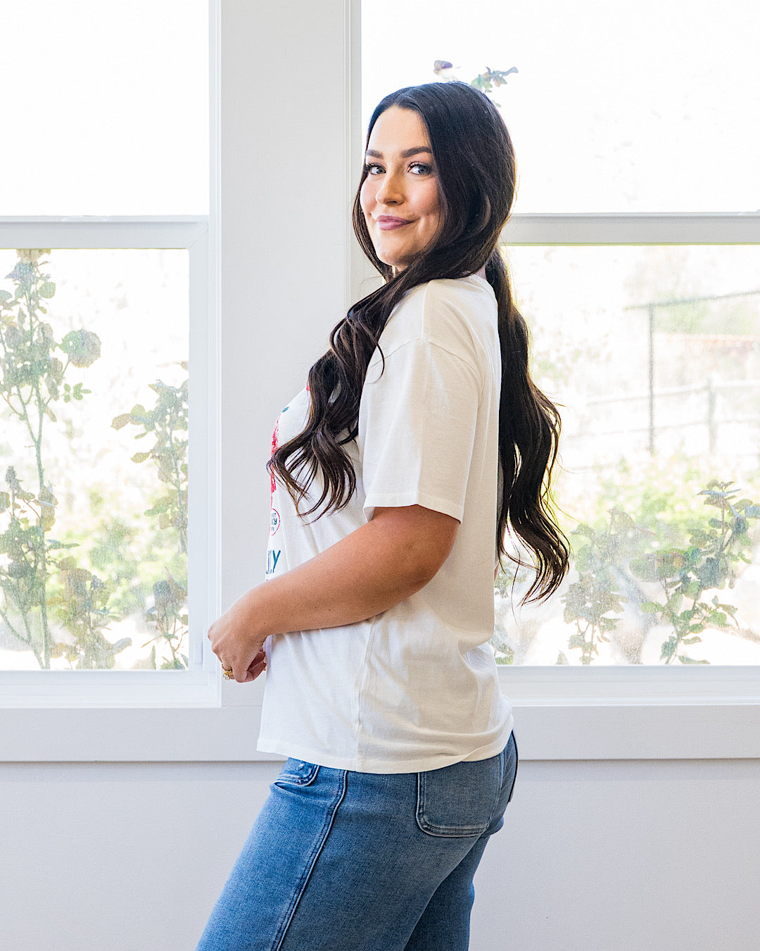NEW! Berry Delicious Ivory Tee Tres Bien