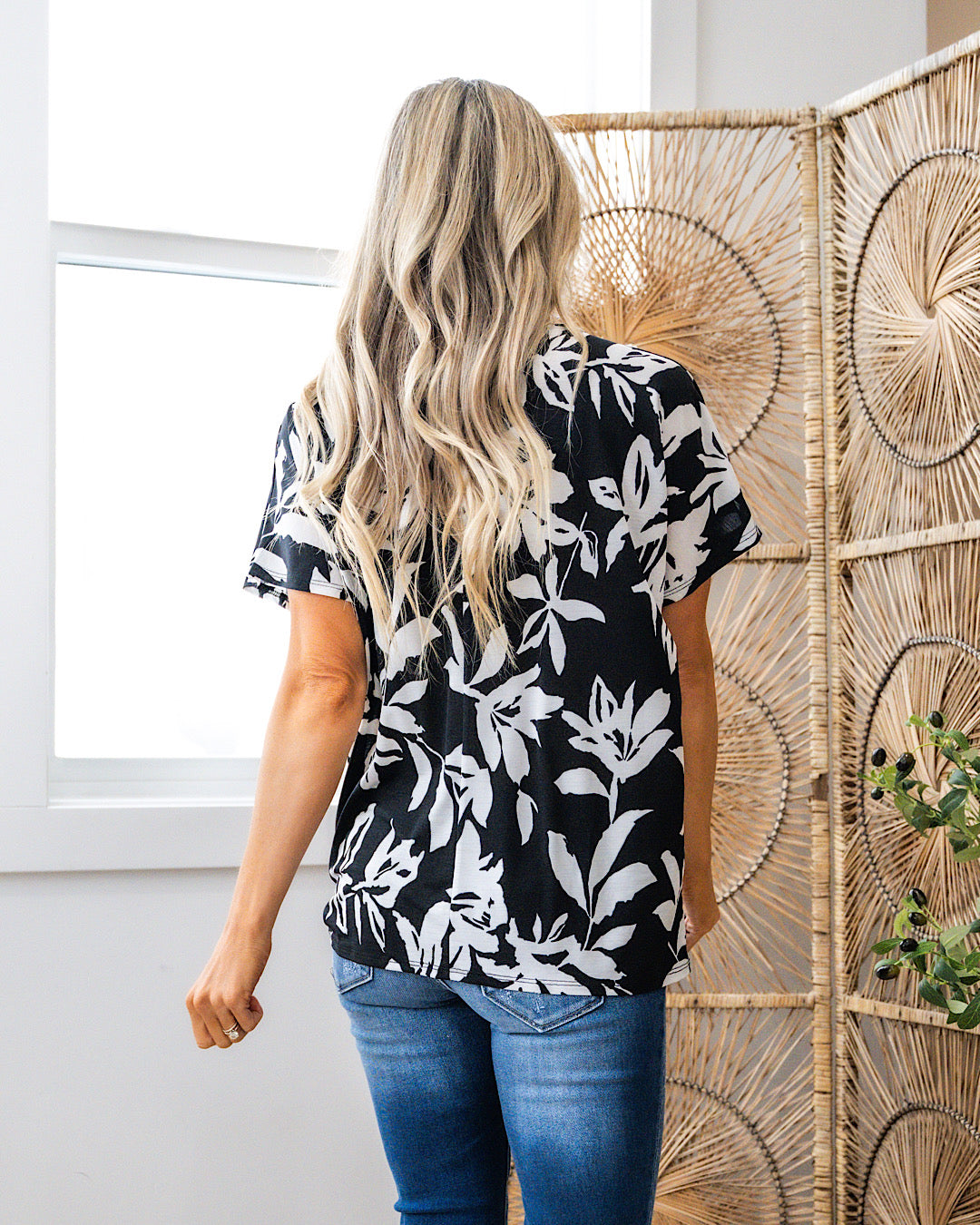 NEW! Bailey Black Tropical Floral Blouse  Sew In Love   