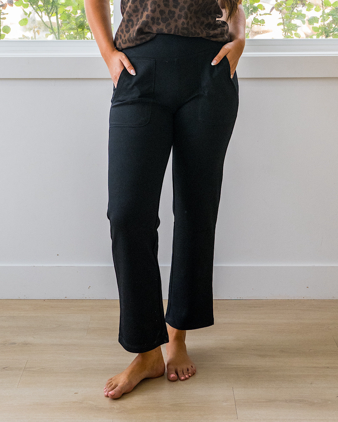NEW! The Work Straight Pants - Black Michelle Mae