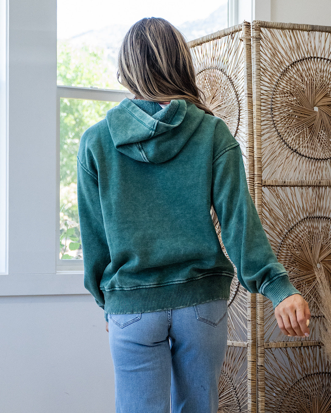 NEW! The Keeper Fleece Hoodie - Dark Green Zenana