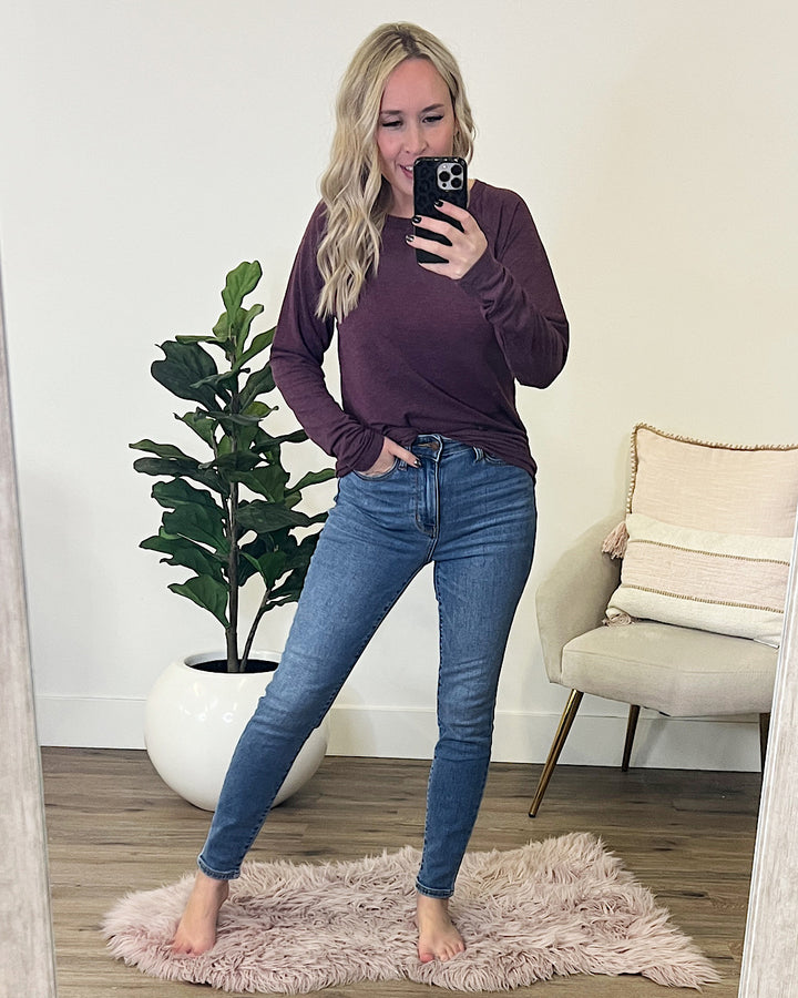 Judy Blue Let Me Tell You Thermal Skinny Jeans - Regular and Plus FINAL SALE  Judy Blue   