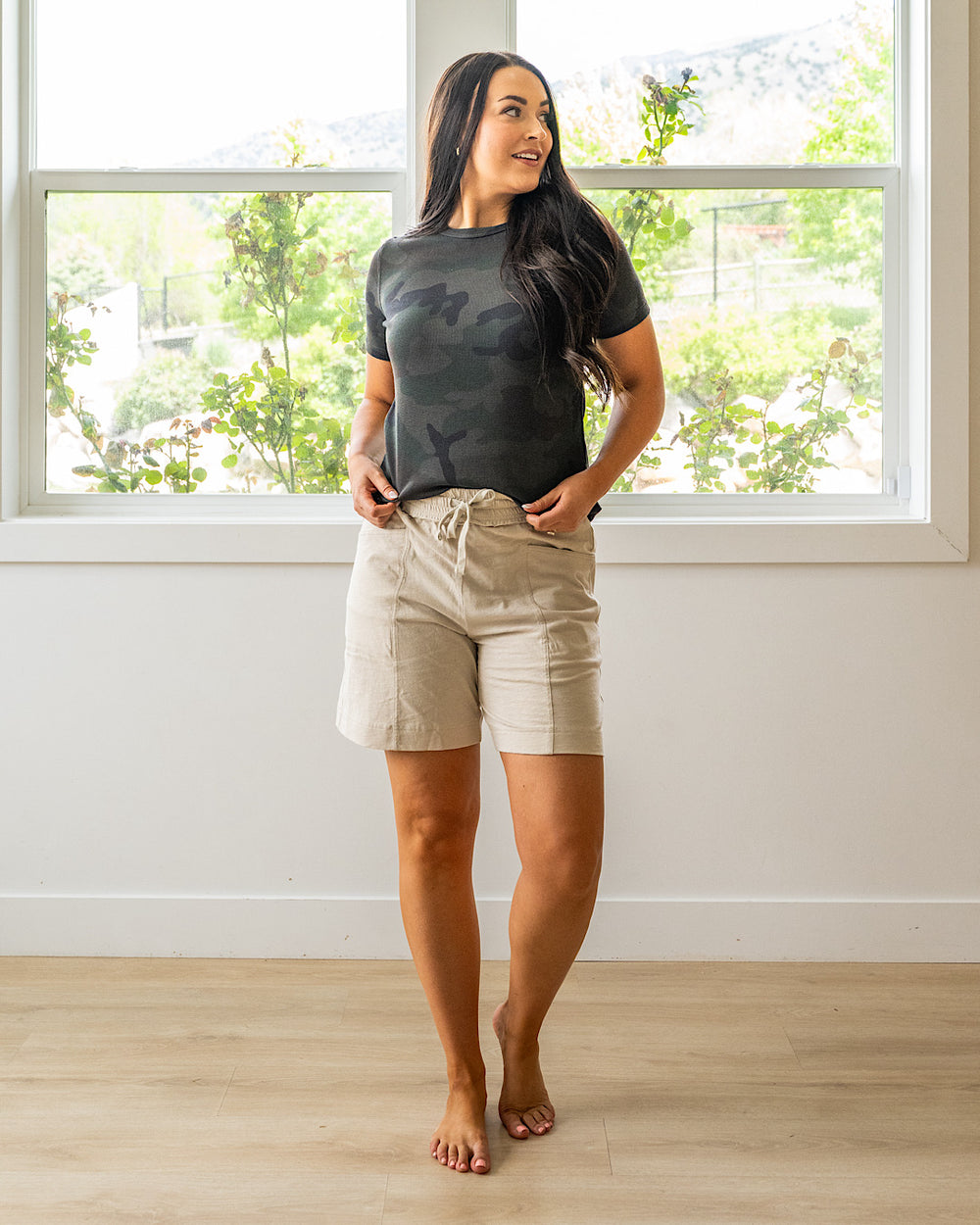 NEW! Club Shorts - Sand Beige Rae Mode