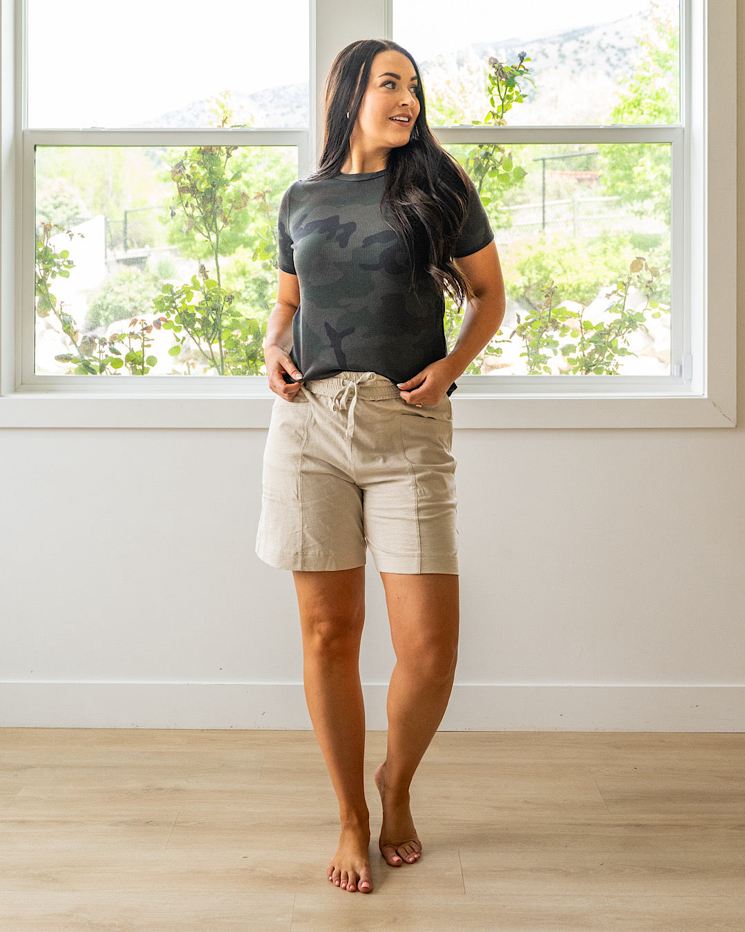 NEW! Club Shorts - Sand Beige Rae Mode