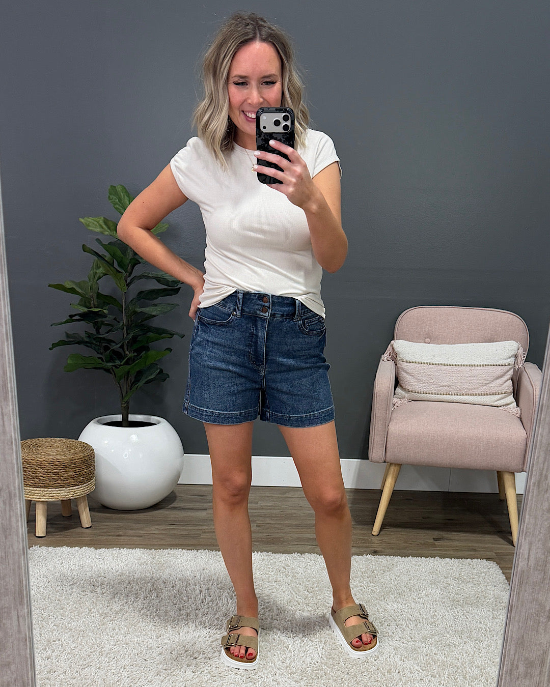 Judy Blue Melanie Control Top Jean Shorts Judy Blue
