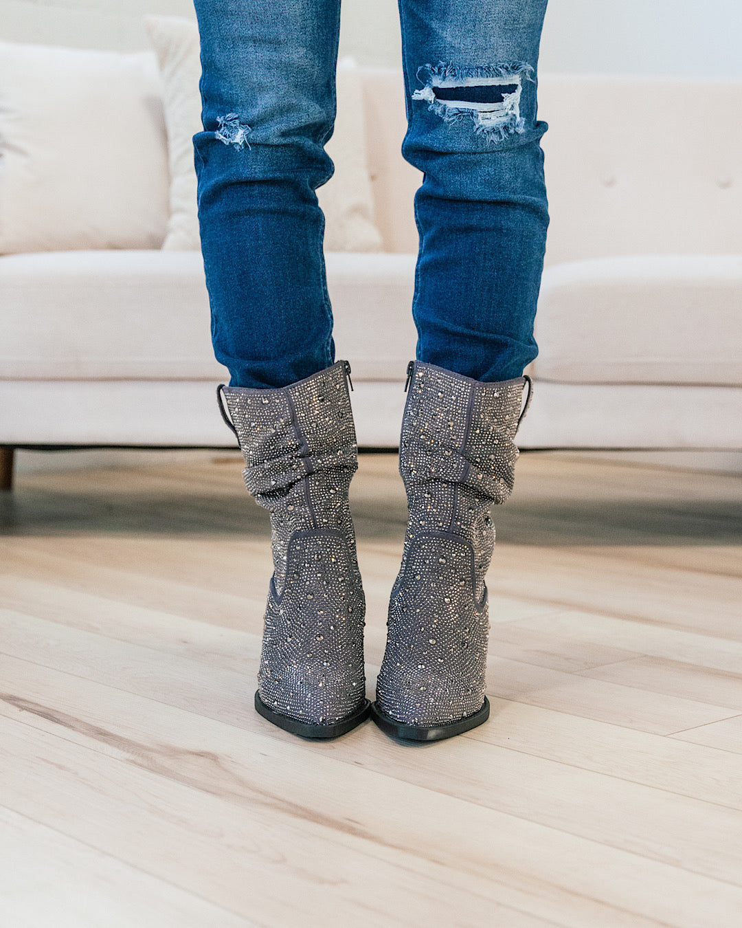 Very G Kady Slouch Boots - Gray FINAL SALE  Very G   