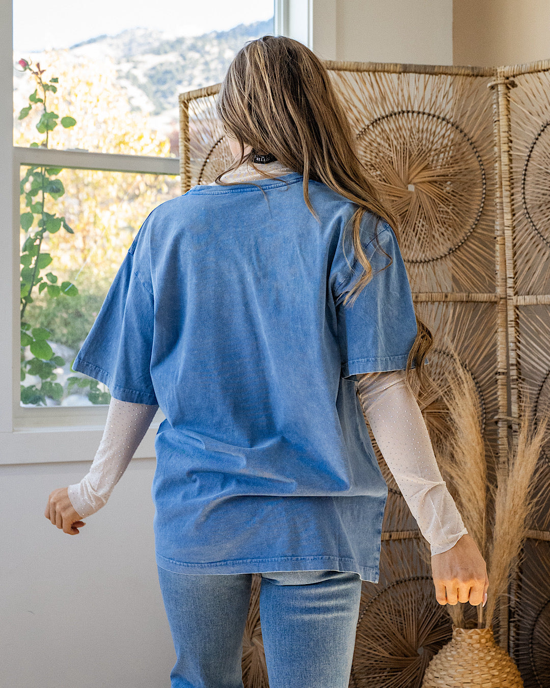 NEW! Puff Free Bird Blue Mineral Wash Tee Zutter