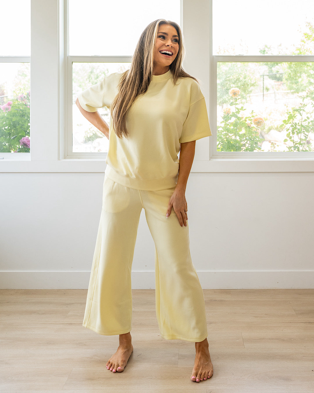 NEW! Macey Scuba Fabric Top - Lemonilla