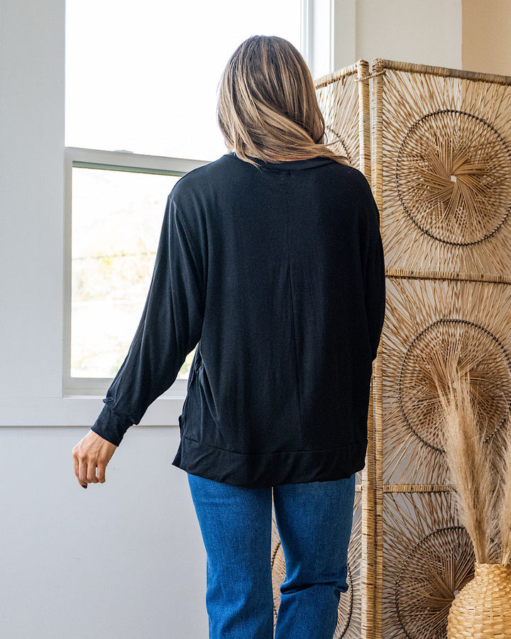 DOORBUSTER! Dolman Sleeve Top - Black