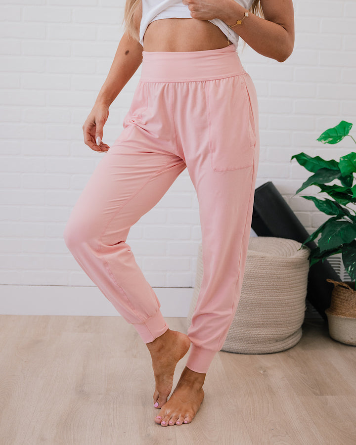 Yoga Joggers - Color Options Available! Rae Mode Flash Pink