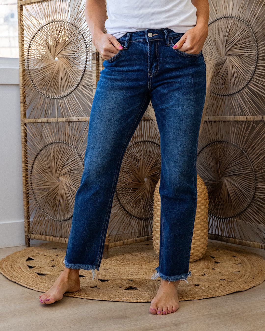 NEW! Lovervet Remember Me Non Distressed Straight Jeans Vervet