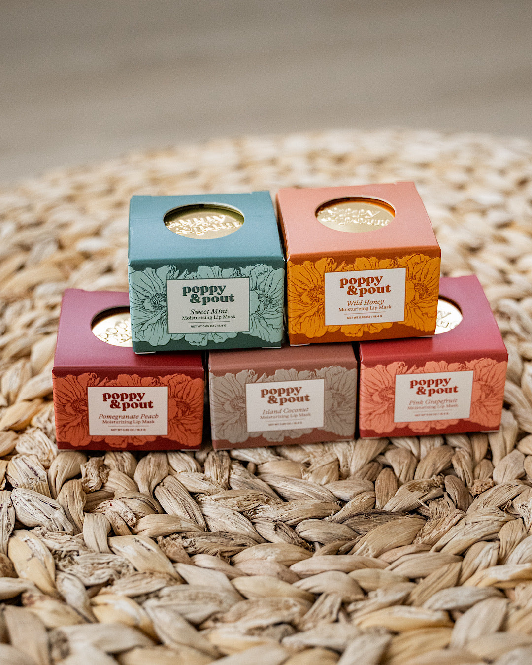 Poppy & Pout Moisturizing Lip Mask - 5 Flavors