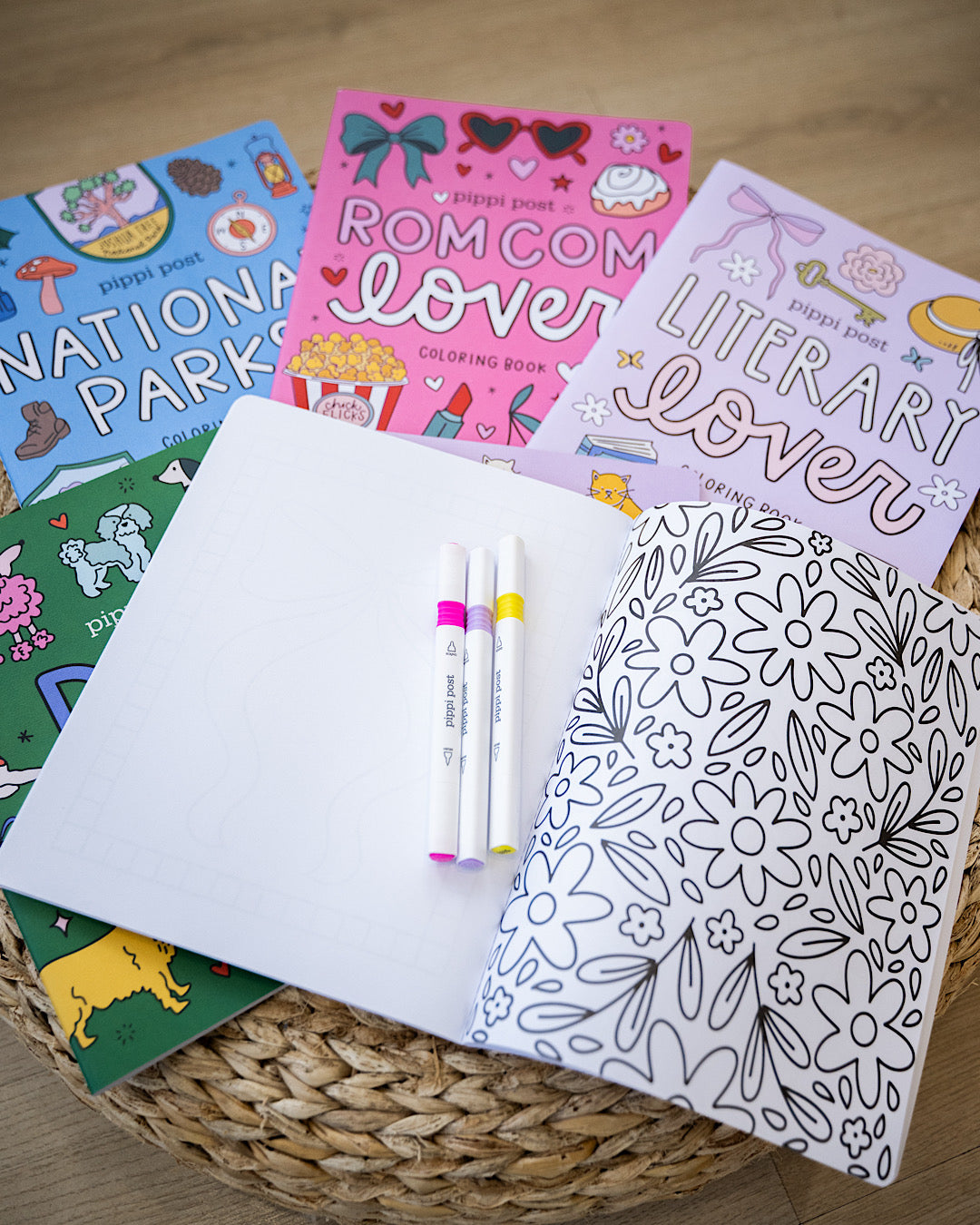 NEW! Pippi Post Coloring Book - 6 Options Pippi Post