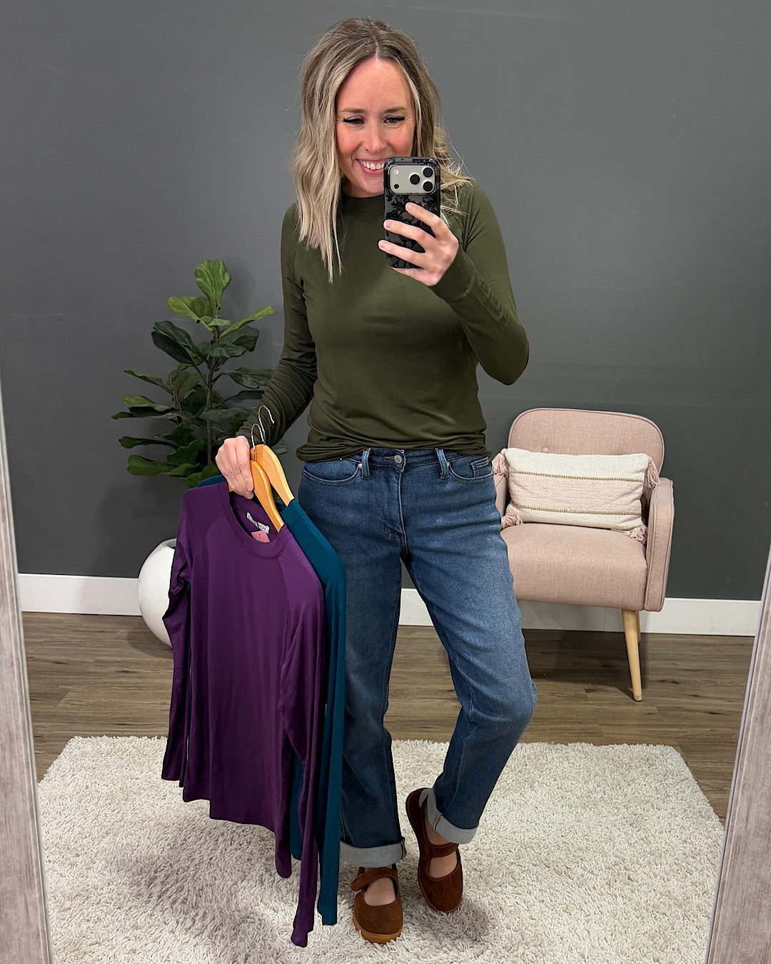 NEW! Blair Long Sleeve Top - Teal