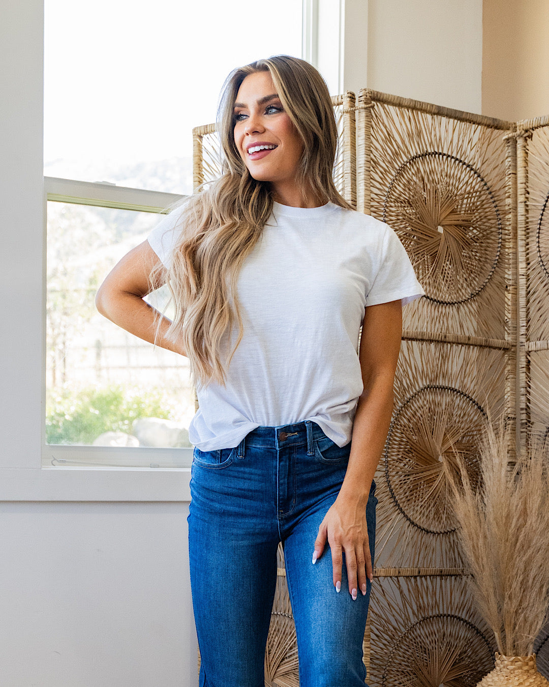 Melinda Short Sleeve Top - Ivory Be Cool