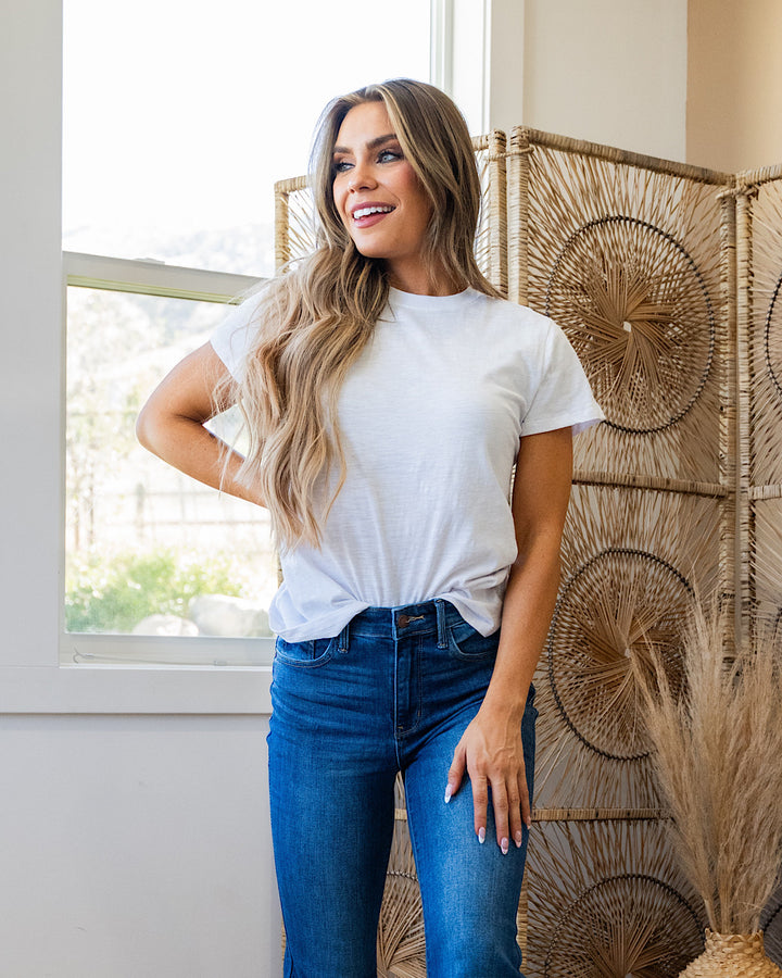 Melinda Short Sleeve Top - Ivory Be Cool