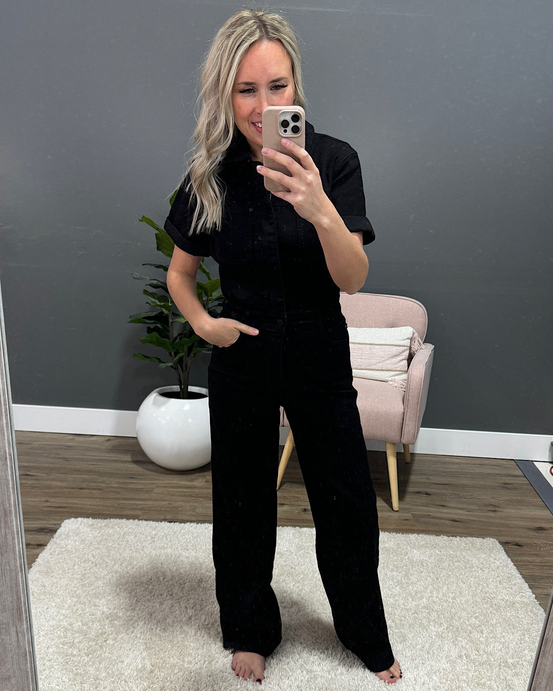 Judy Blue Black Control Top Jumpsuit Judy Blue