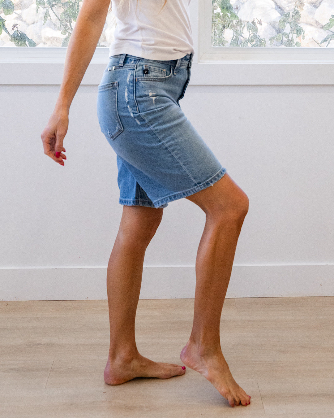 NEW! KanCan No Drama Low Slung Baggy Jean Shorts KanCan