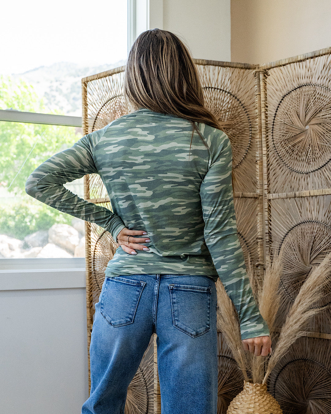 NEW! Blair Long Sleeve Top - Camo