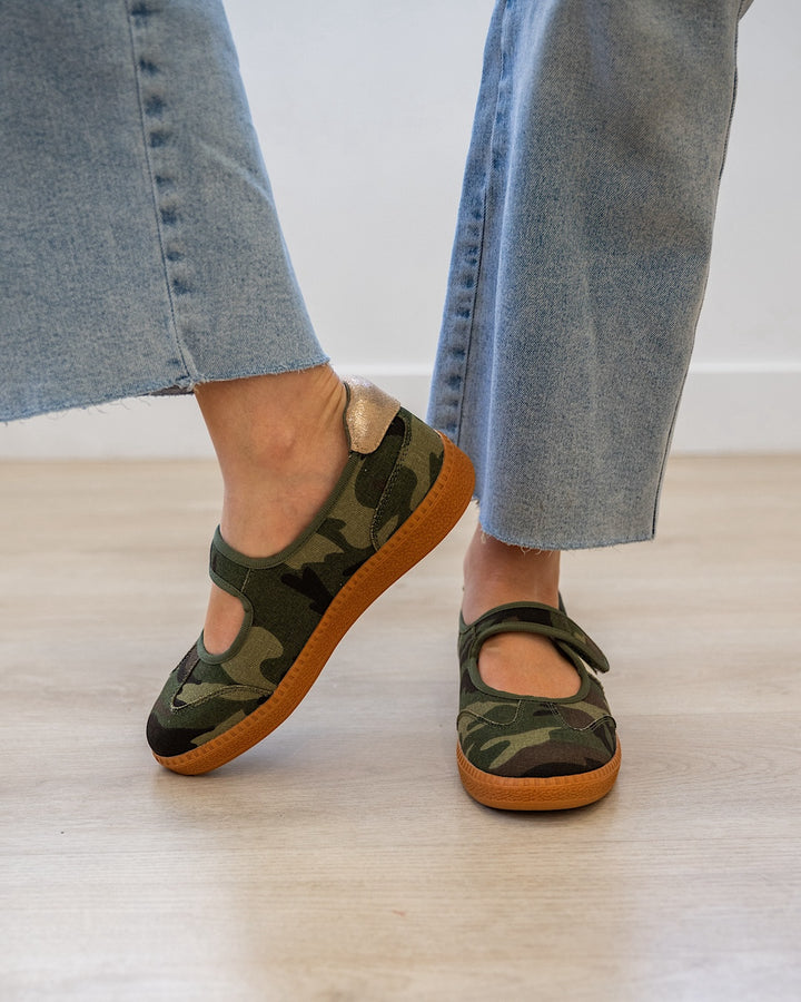 NEW! Corkys Calm Down Mary Jane Sneakers - Camo Corkys Footwear