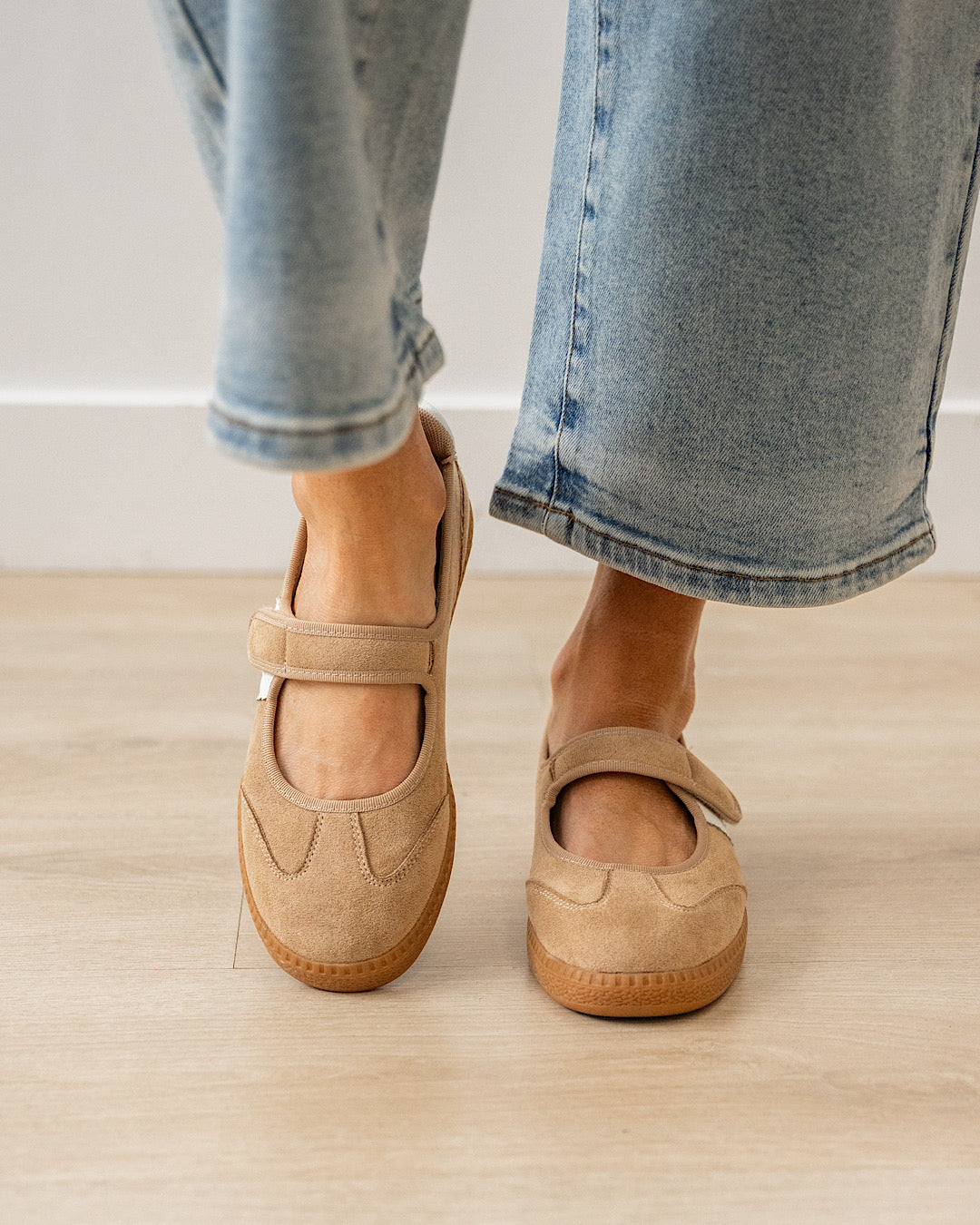 NEW! Corkys Calm Down Mary Jane Sneakers - Camel