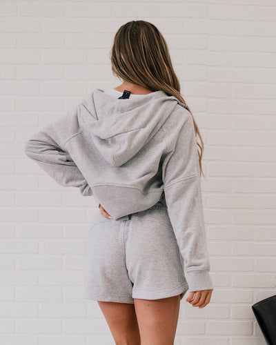 NEW! Rae Mode Half Zip Hoodie - Heather Gray  Rae Mode   