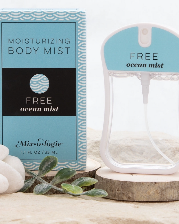 Moisturizing Body Mist Perfume - 12 Scents Mix-o-logie One Size Free - Ocean Mist