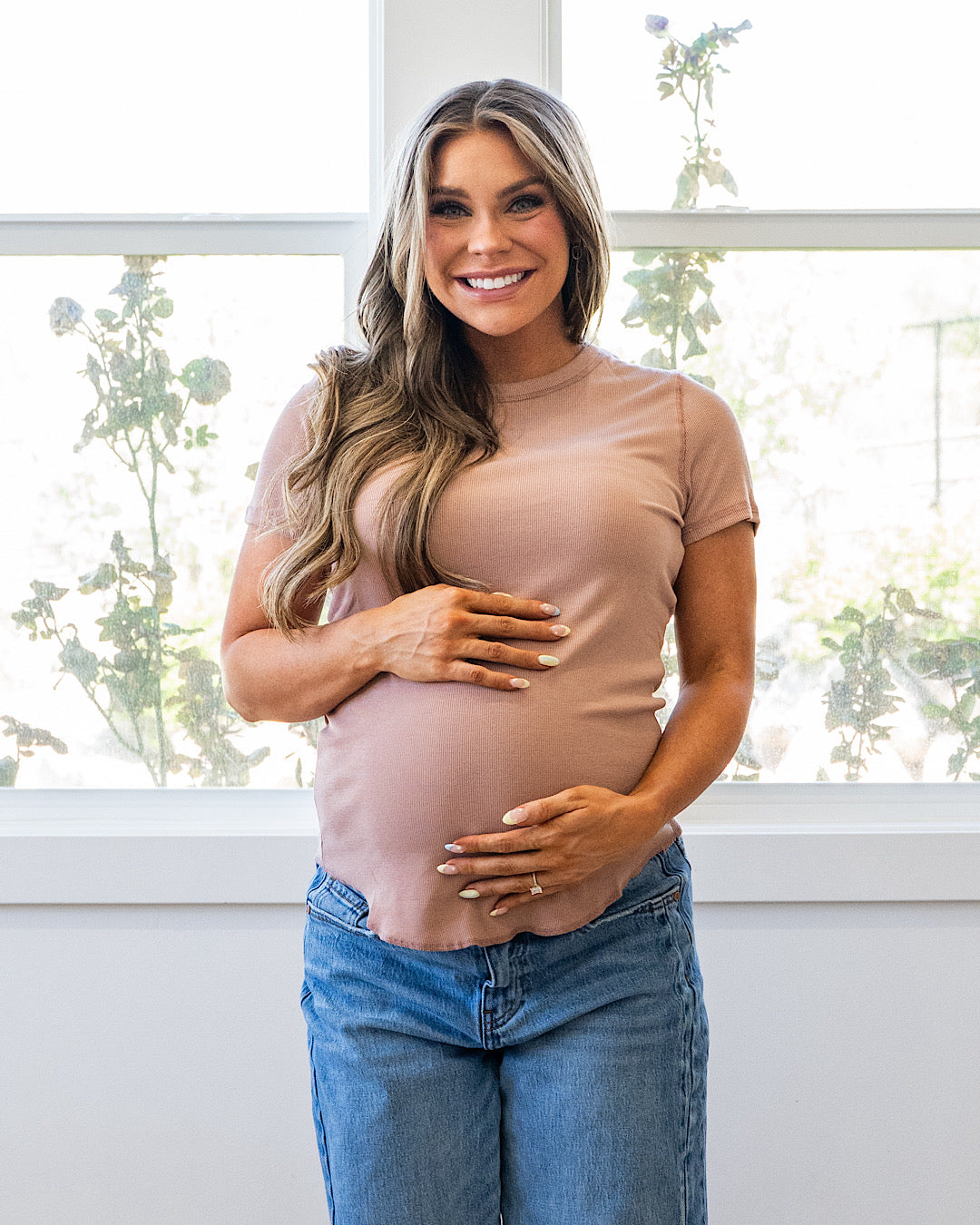 Brenley Ribbed Knit Top - Camel