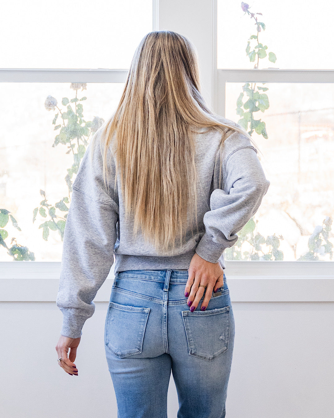 NEW! Dakota Half Zip Pullover - Light Heather Gray Reflex