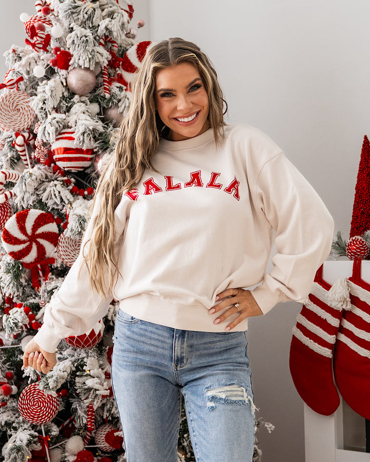 NEW! Falala Cream Sweatshirt