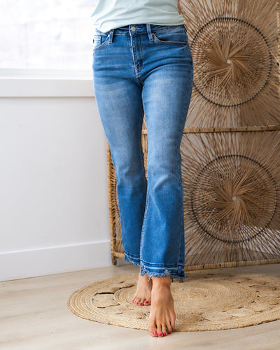 NEW! KanCan All I Know Non Distressed Crop Bootcut Jeans  KanCan   