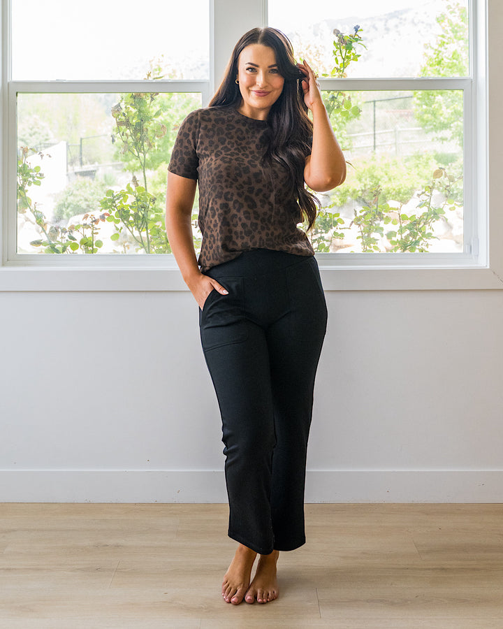 NEW! The Work Straight Pants - Black Michelle Mae