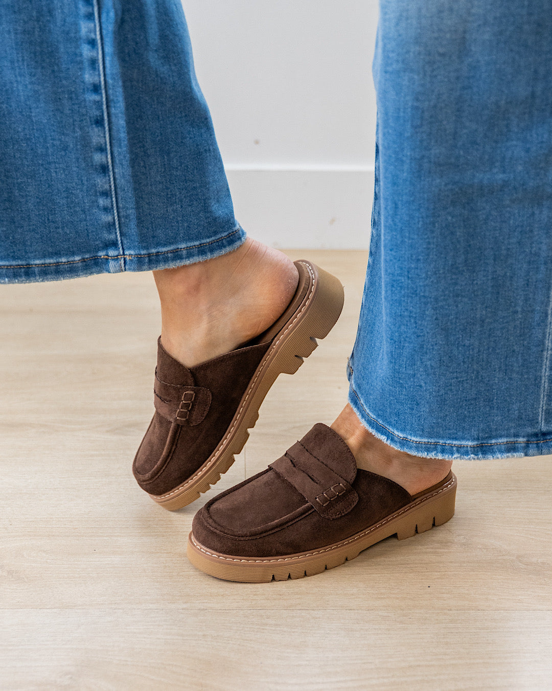 NEW! Corkys Get Lucky Slip On Loafers - Chocolate