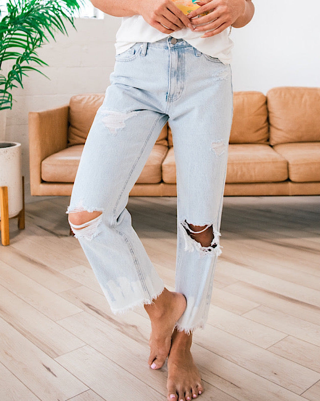 KanCan Hailey Distressed Bleached Jeans FINAL SALE KanCan