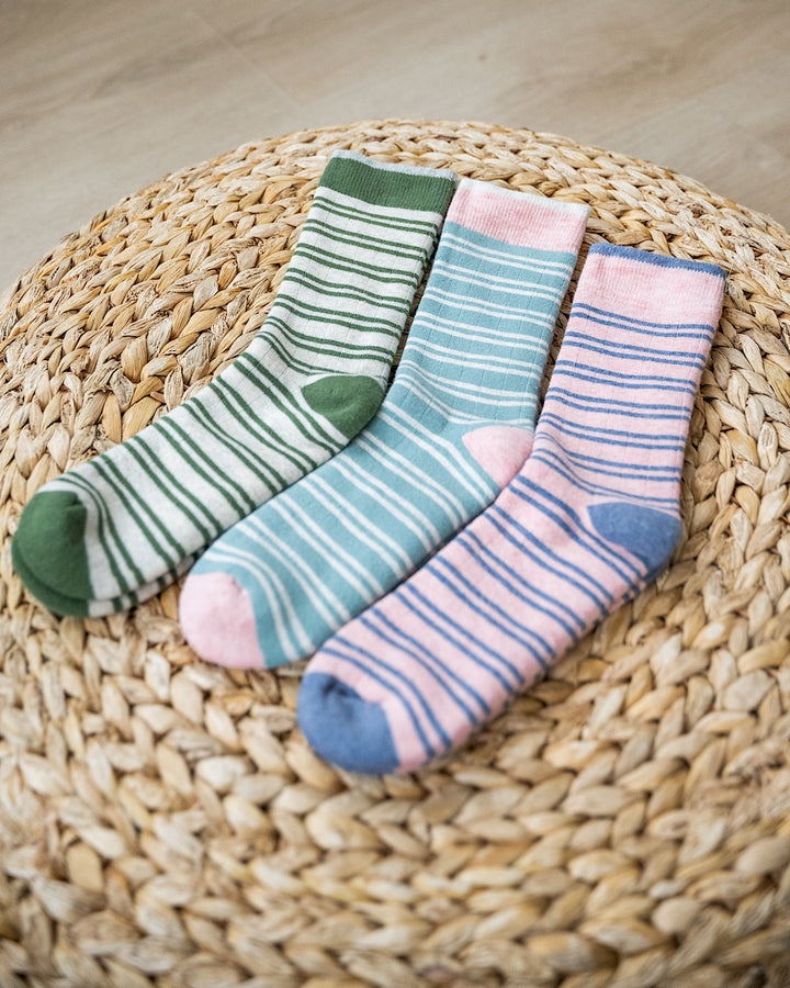 Wanakome Cozy Mini Stripe Socks - 3 Options