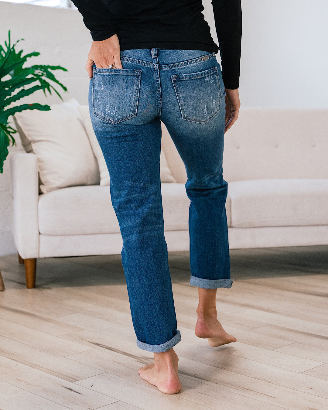 KanCan Recognize Anywhere Distressed Boyfriend Jeans  KanCan   