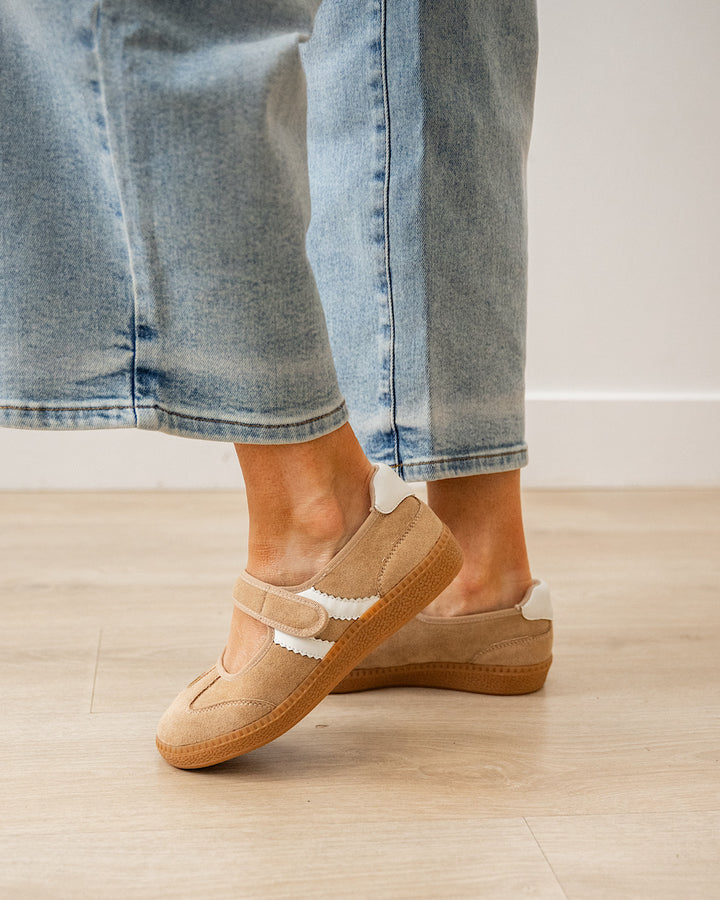 NEW! Corkys Calm Down Mary Jane Sneakers - Camel