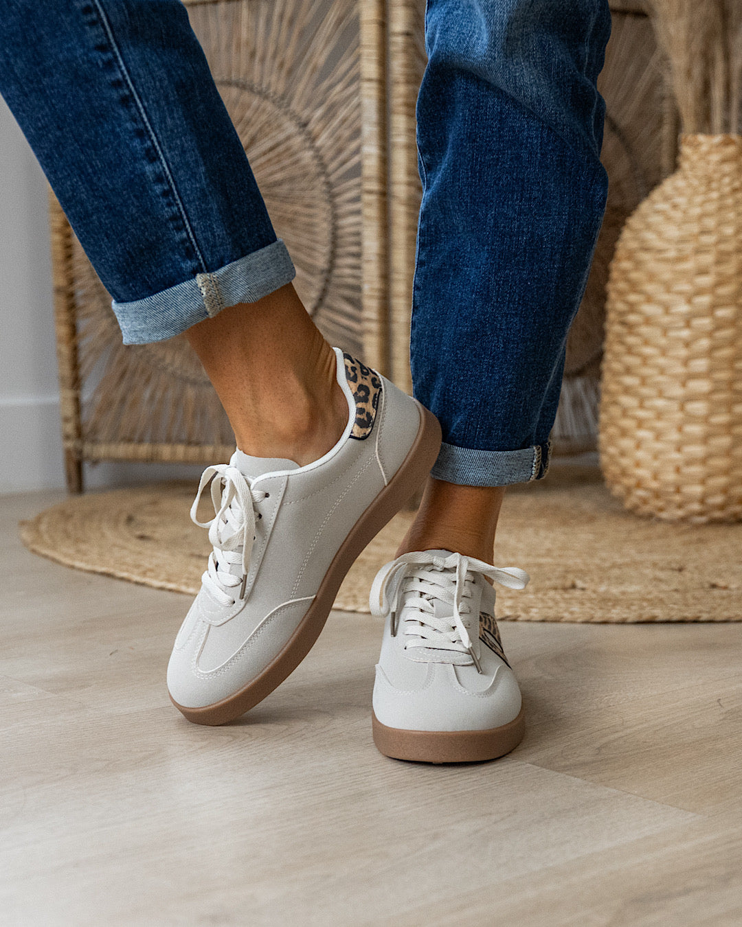 NEW! Very G Retro Leopard Sneakers - Cream Leopard Very G