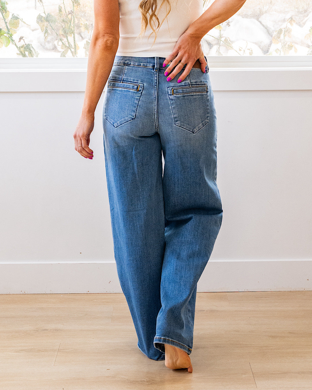 NEW! Judy Blue Joey Trouser Column Jeans - Short, Regular and Long