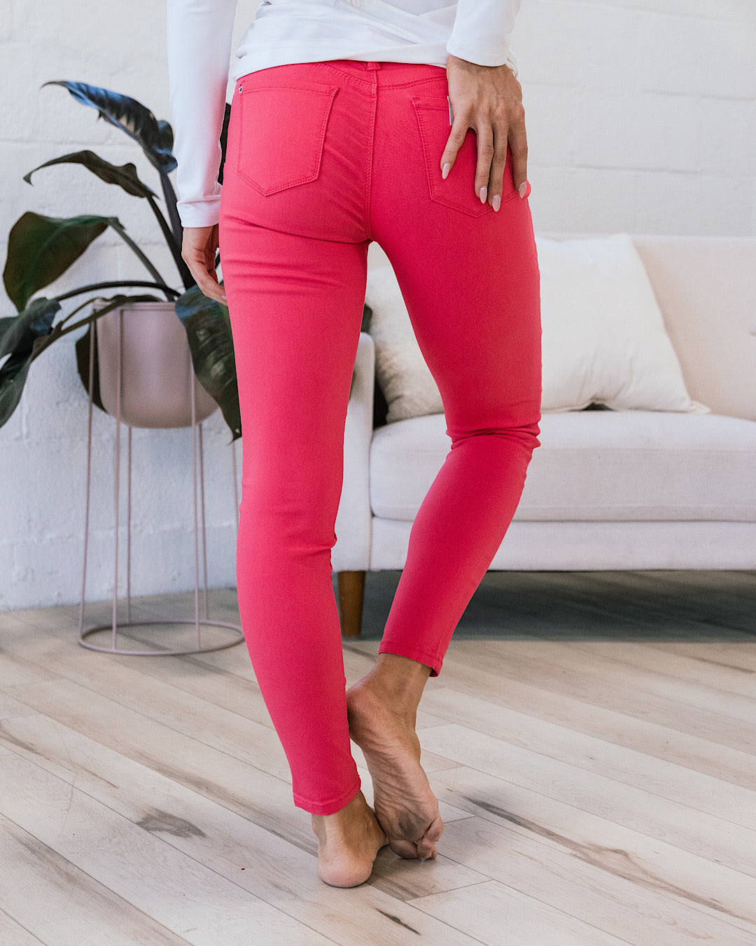 Hyperstretch Skinny Jeans - Shell Pink FINAL SALE  YMI   