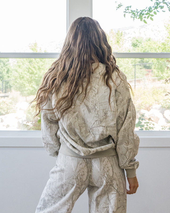 NEW! Gray Camo Sweatshirt Double Zero